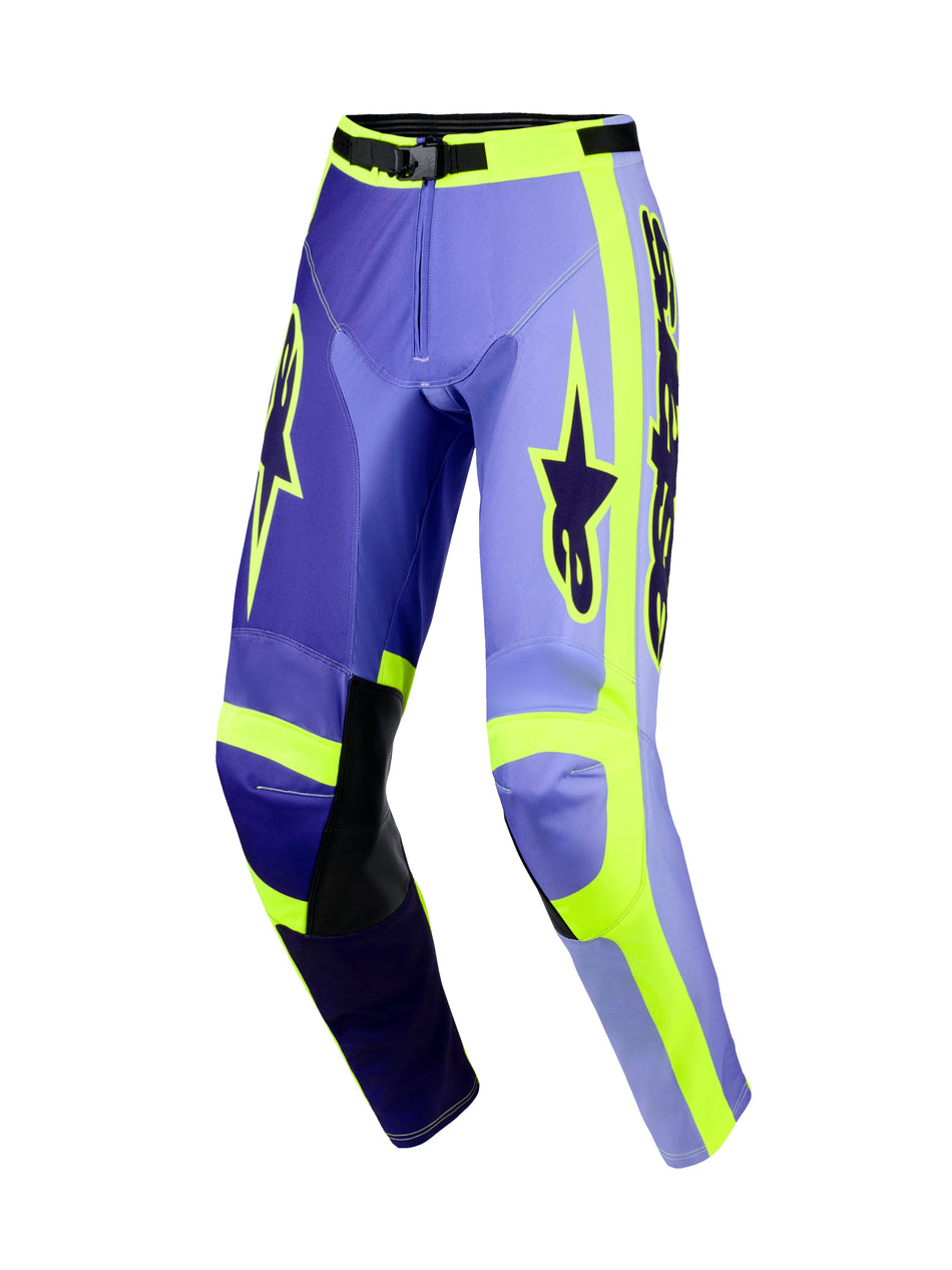 Kalhoty Alpinestars Racer Portl fialová/žlutá fluo