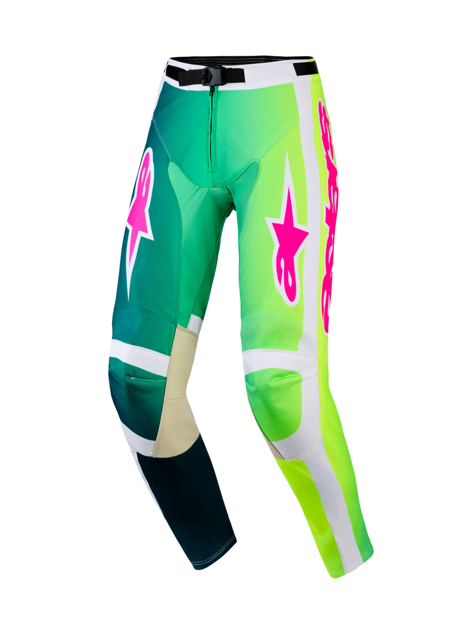 Kalhoty Alpinestars Racer Portl zelená/bílá/černá