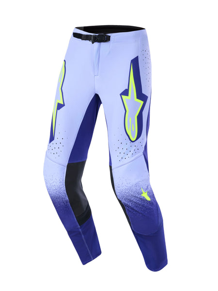 Kalhoty Alpinestars Supertech Scenz fialová/žlutá fluo