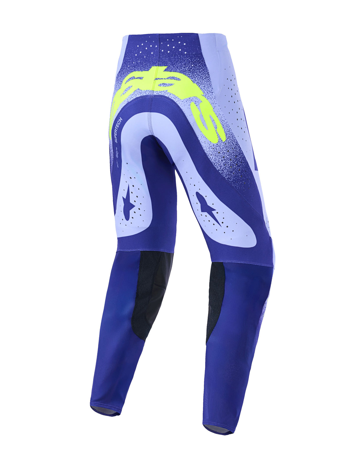 Kalhoty Alpinestars Supertech Scenz fialová/žlutá fluo