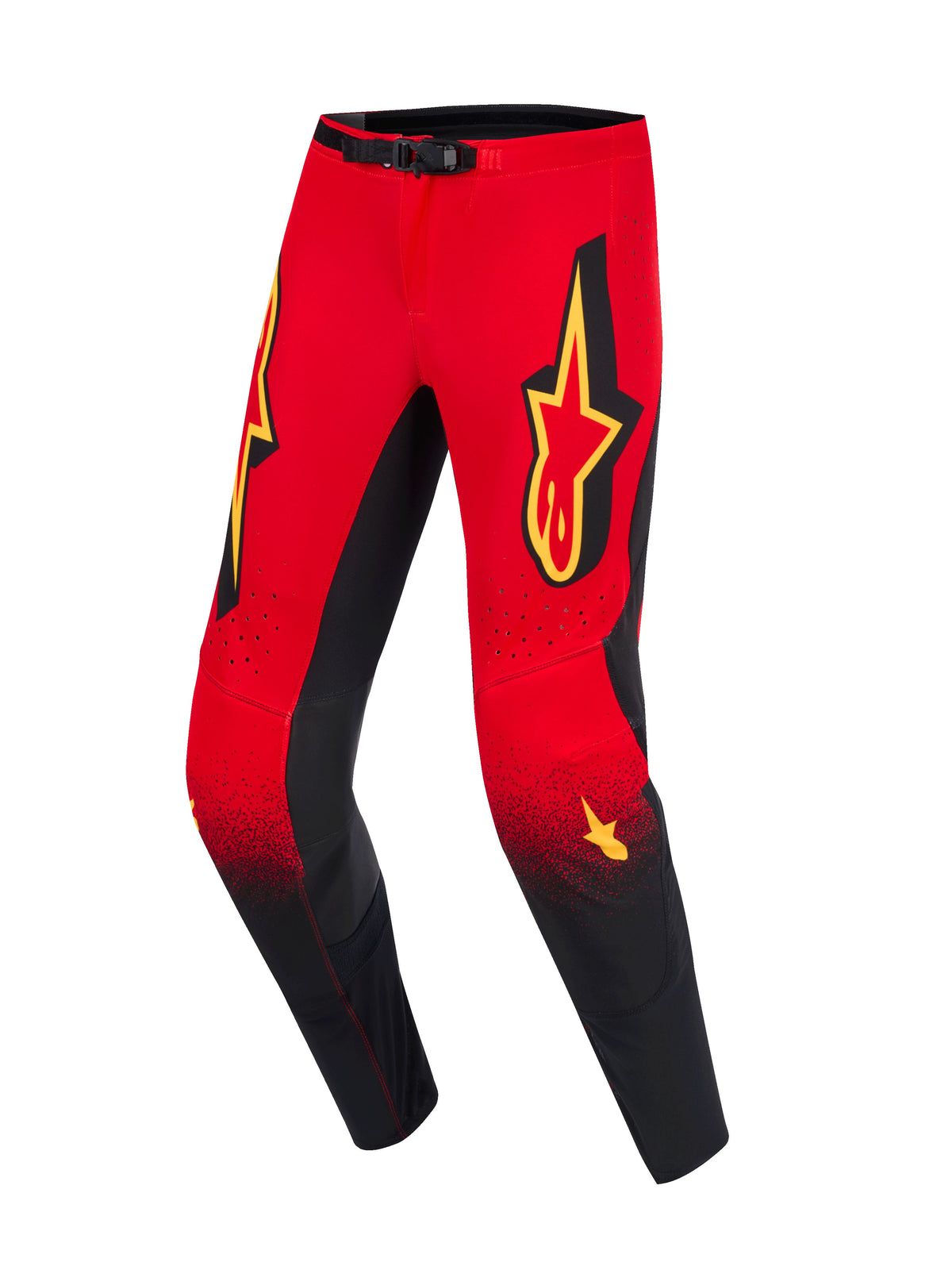 Kalhoty Alpinestars Supertech Scenz červená/černá/žlutá