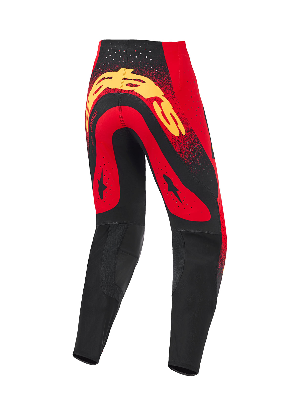 Kalhoty Alpinestars Supertech Scenz červená/černá/žlutá