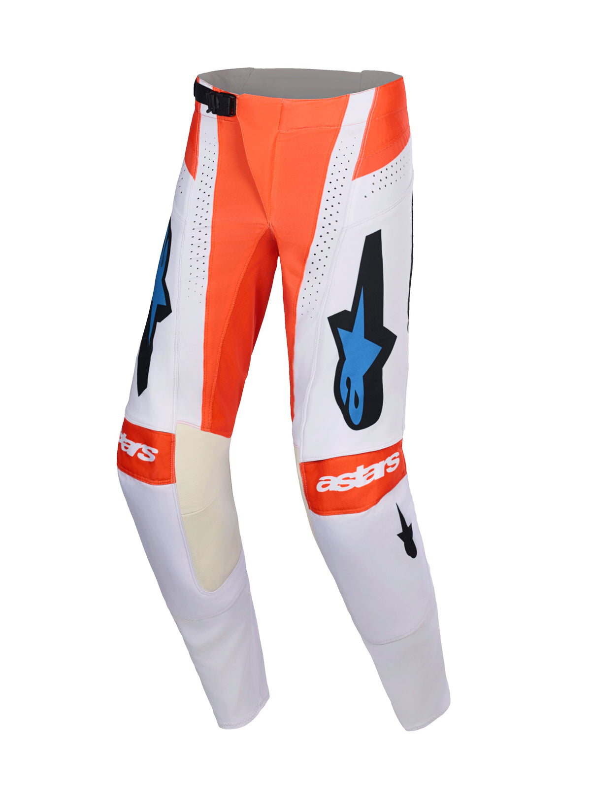 Kalhoty Alpinestars Techstar Knif světle šedá/oranžová fluo/černá