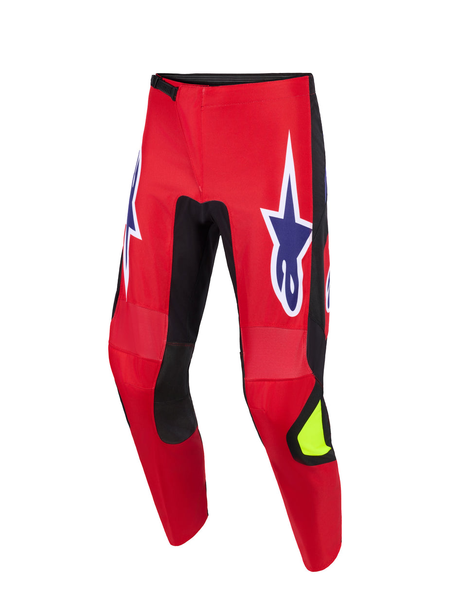 Kalhoty Alpinestars Fluid Grid červená/černá/fialová/žlutá fluo