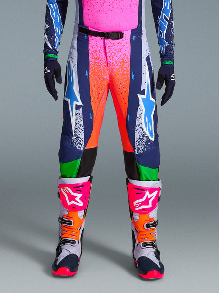 Kalhoty Alpinestars Supertech limitovaná edice Records šedá/multicolor