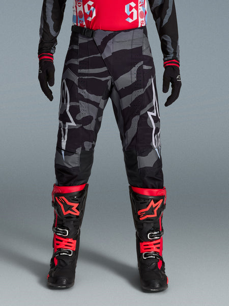 Kalhoty Alpinestars Techstar limitovaná edice Beast Coast šedá/černá/oranžová
