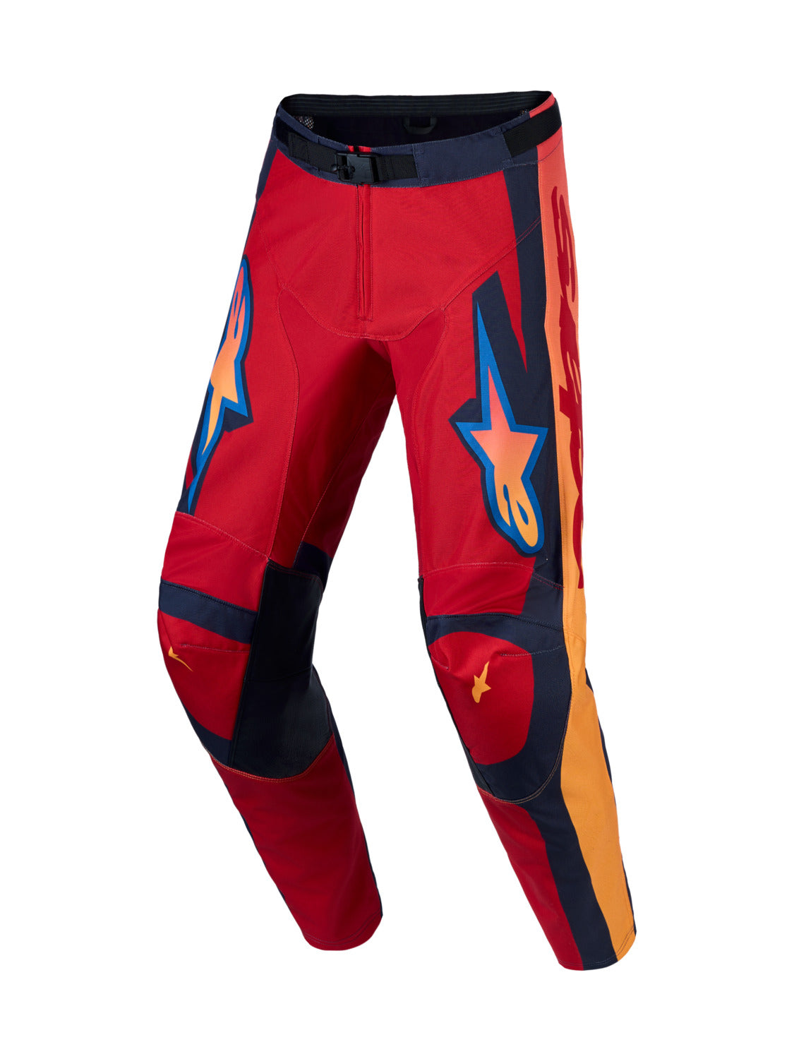 Kalhoty Alpinestars Racer Hunt červená/tmavě šedá/gradient