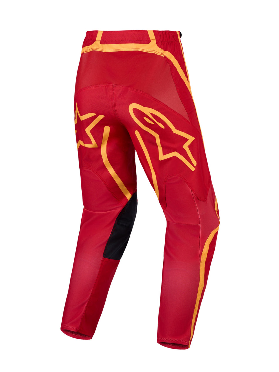 Kalhoty Alpinestars Fluid Apex V2 červená/zlatá