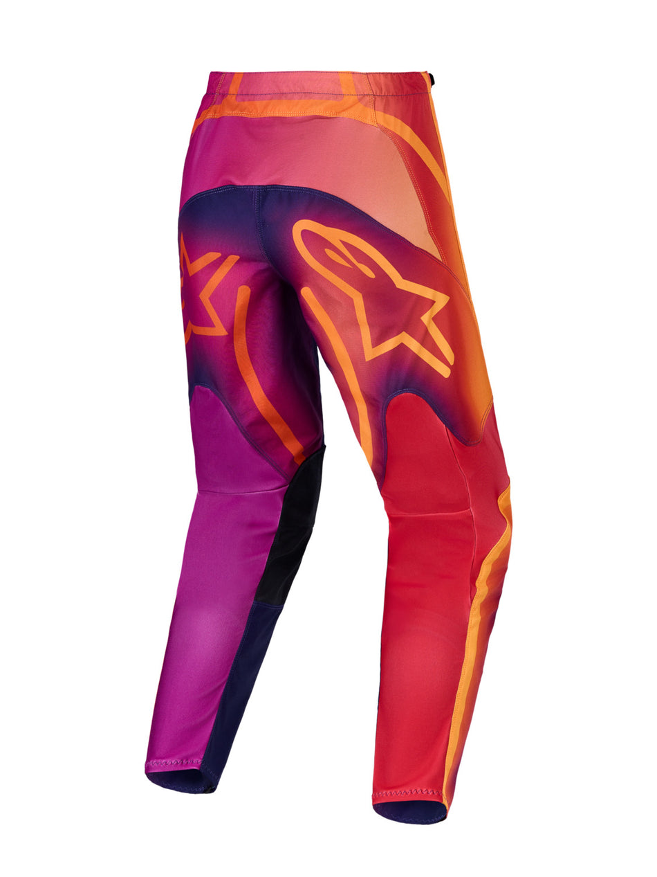 Kalhoty Alpinestars Fluid tmavě fialová/oranžová