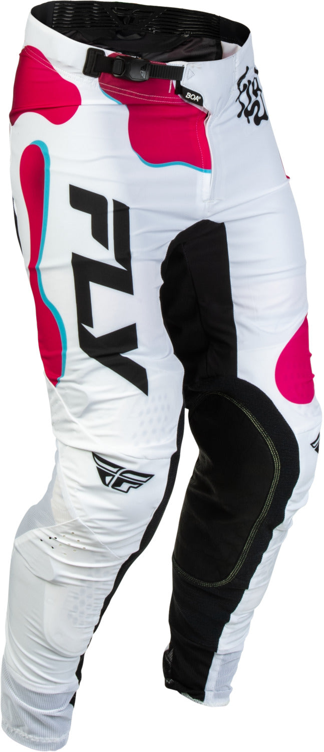 Kalhoty Fly Racing Lite Vibe bílá/růžová/modrá