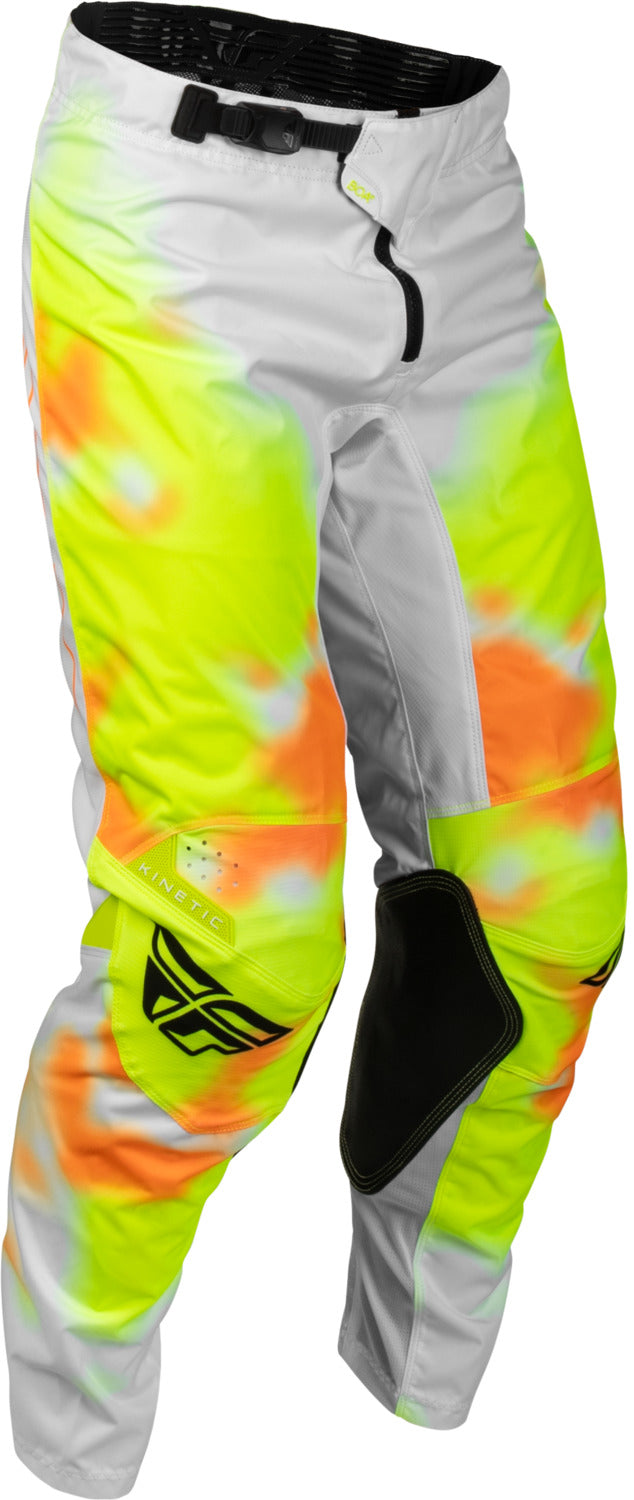 Kalhoty Fly Racing Kinetic Bluer bílá/hi-vis/oranžová