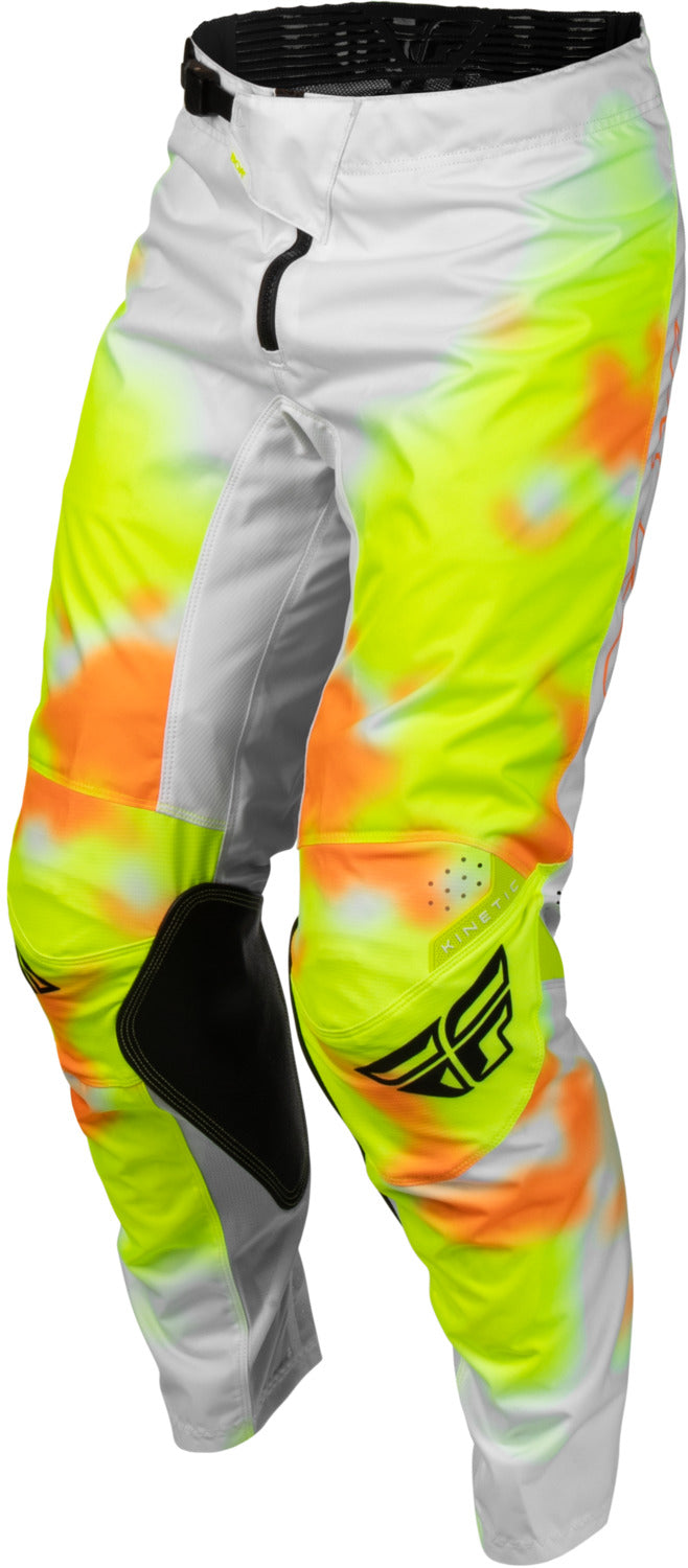 Kalhoty Fly Racing Kinetic Bluer bílá/hi-vis/oranžová