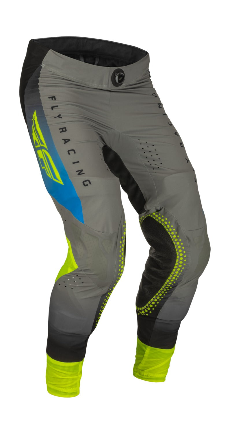 Kalhoty Fly Racing Lite šedá/modrá/hi-vis