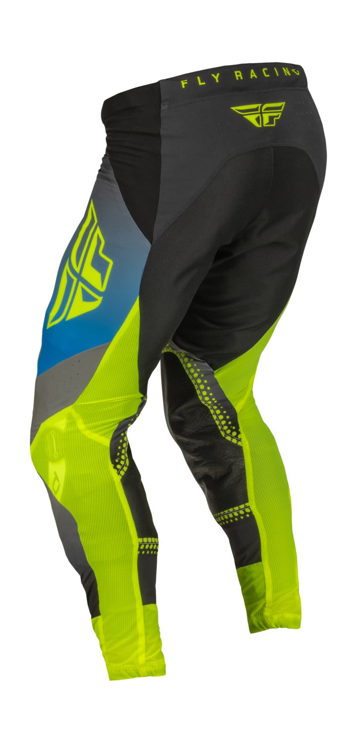 Kalhoty Fly Racing Lite šedá/modrá/hi-vis