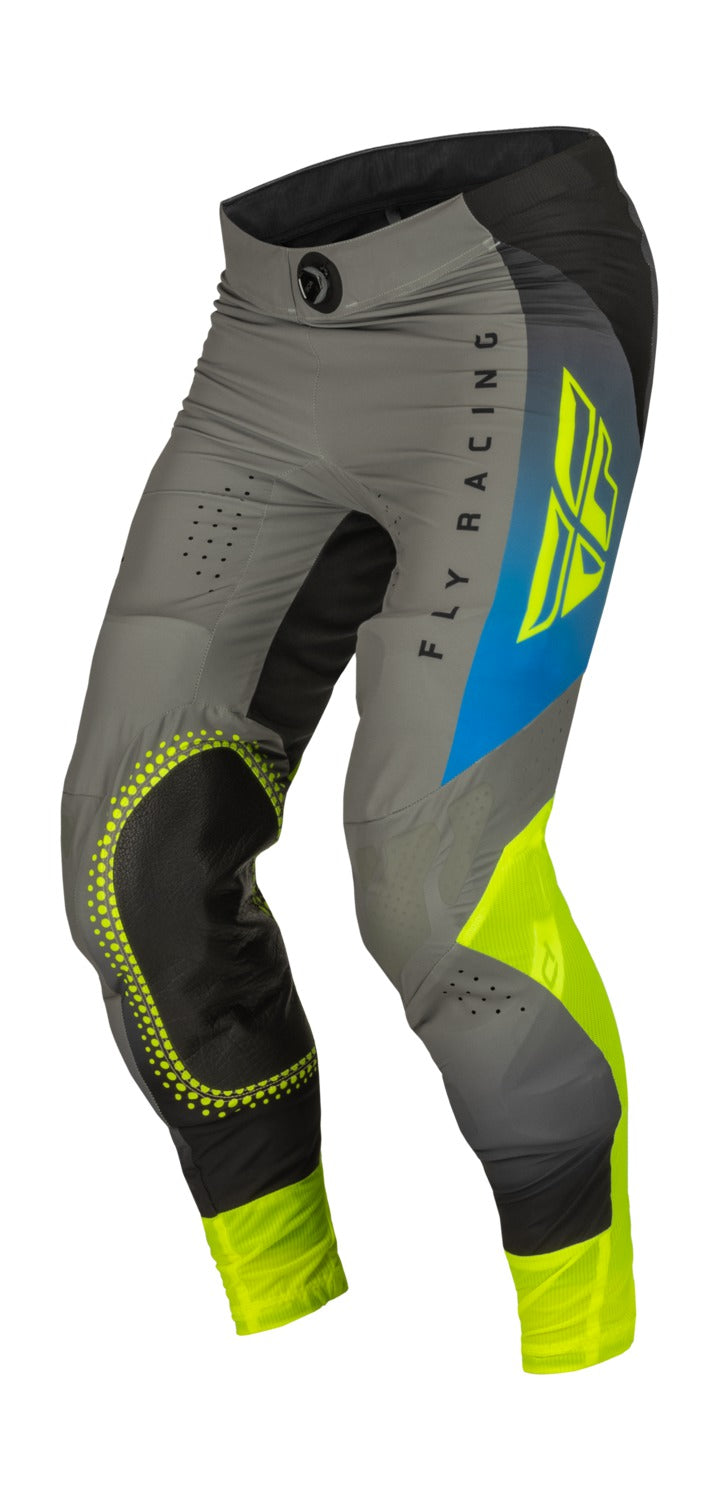 Kalhoty Fly Racing Lite šedá/modrá/hi-vis