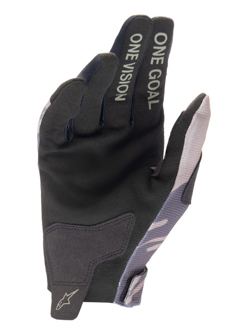 Rukavice Alpinestars Radar zelená camo/hnědá