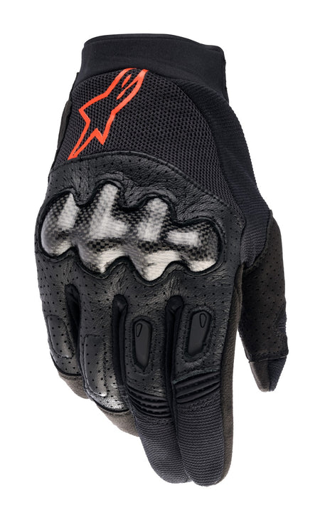 Rukavice Alpinestars Megawatt 2 černá/červená fluo