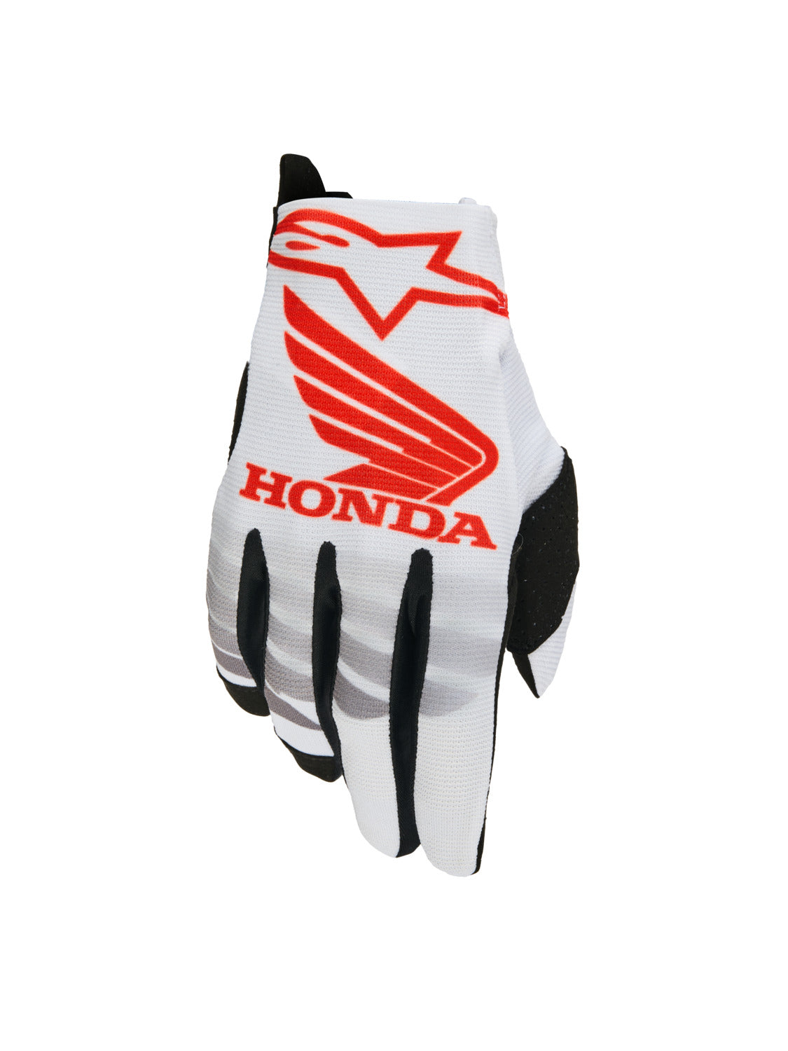 Rukavice Alpinestars Radar Honda bílá/černá/červená
