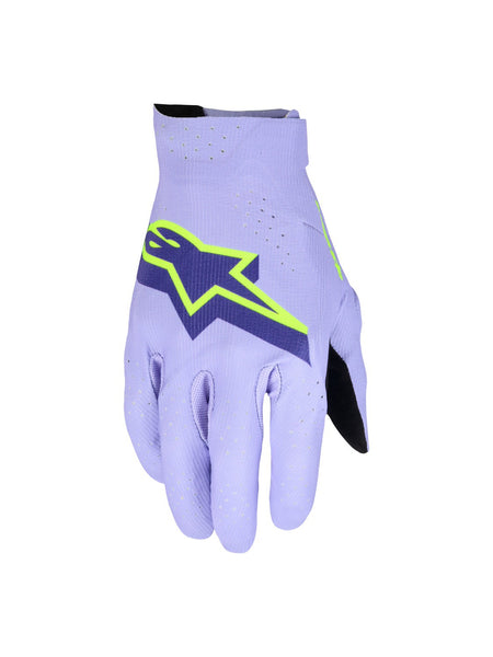 Rukavice Alpinestars Supertech MX levandulová/fialová/žlutá