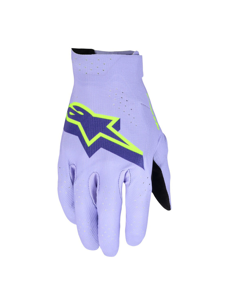 Rukavice Alpinestars Supertech MX levandulová/fialová/žlutá