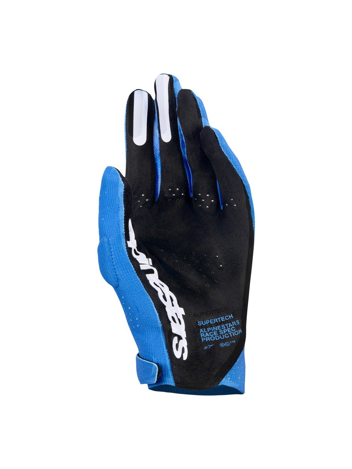 Rukavice Alpinestars Supertech MX modrá/bílá/černá