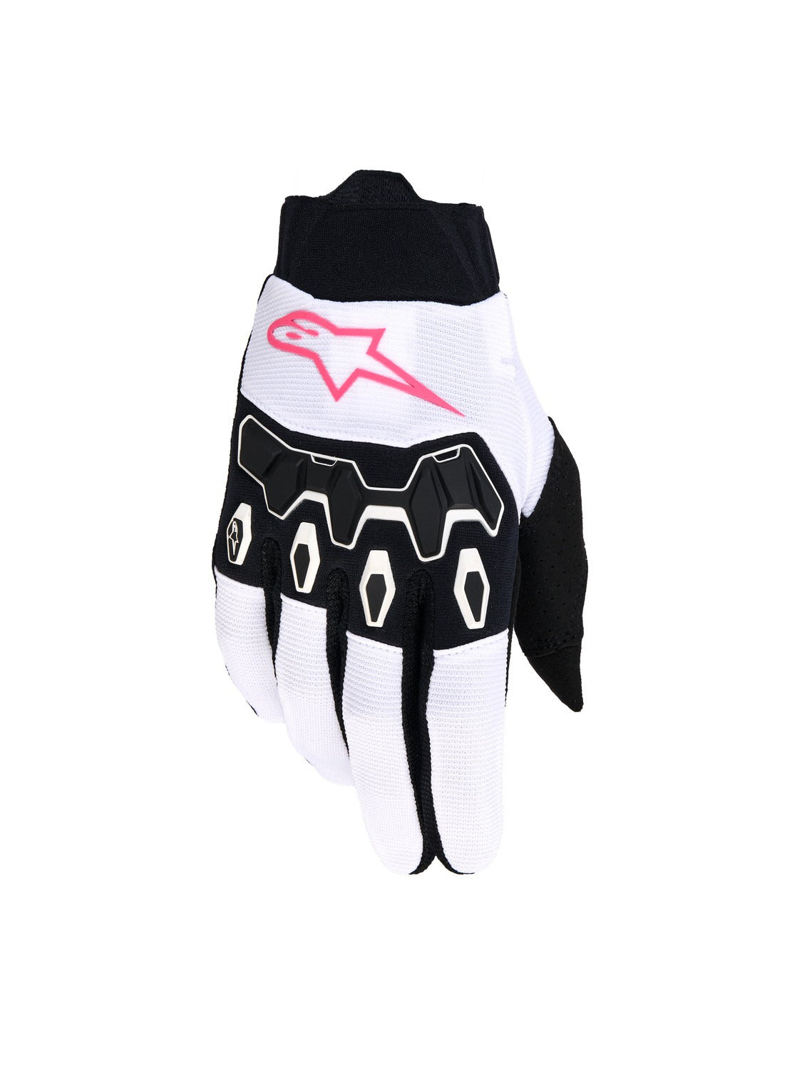 Dámské rukavice Alpinestars Stella Full Bore V2 bílá/růžová fluo/černá