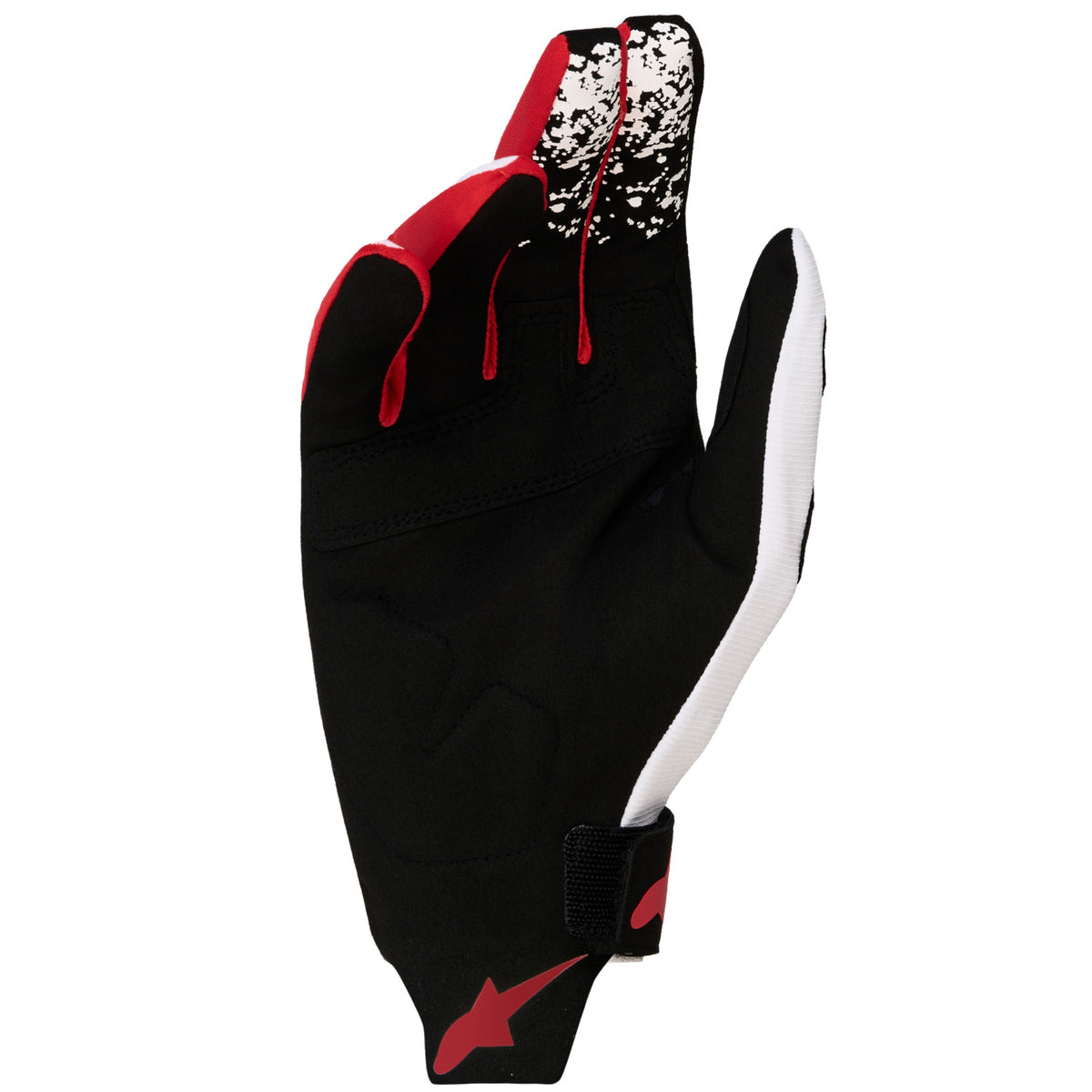 Rukavice Alpinestars Techstar černá/bílá/červená fluo