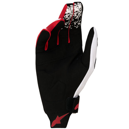 Rukavice Alpinestars Techstar černá/bílá/červená fluo