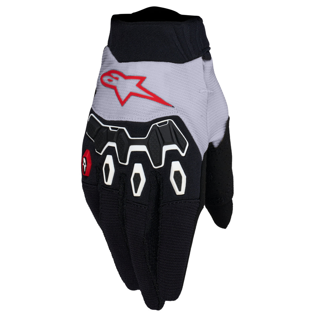 Rukavice Alpinestars Full Bore V2 světle šeříková/černá/červená