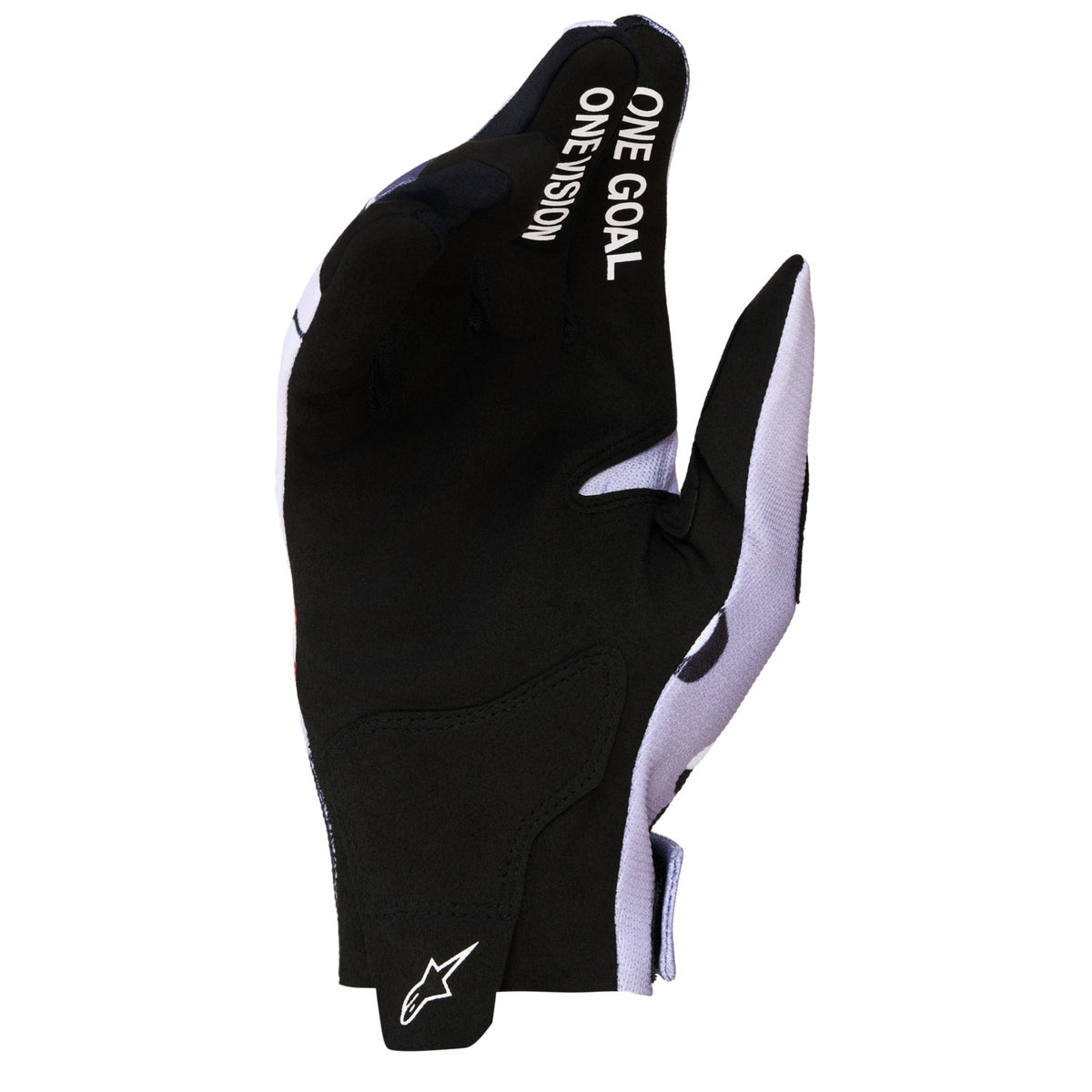 Rukavice Alpinestars Radar šedá/světle šeříková/červená/černá