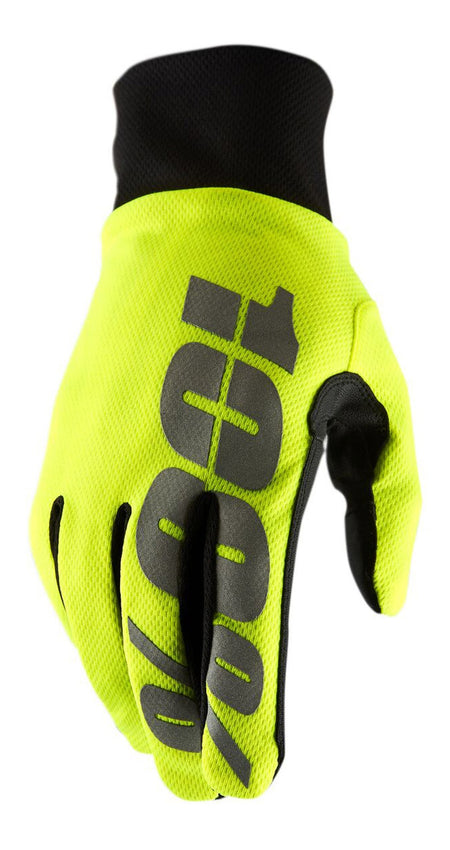Rukavice 100% Hydromatic neon žlutá