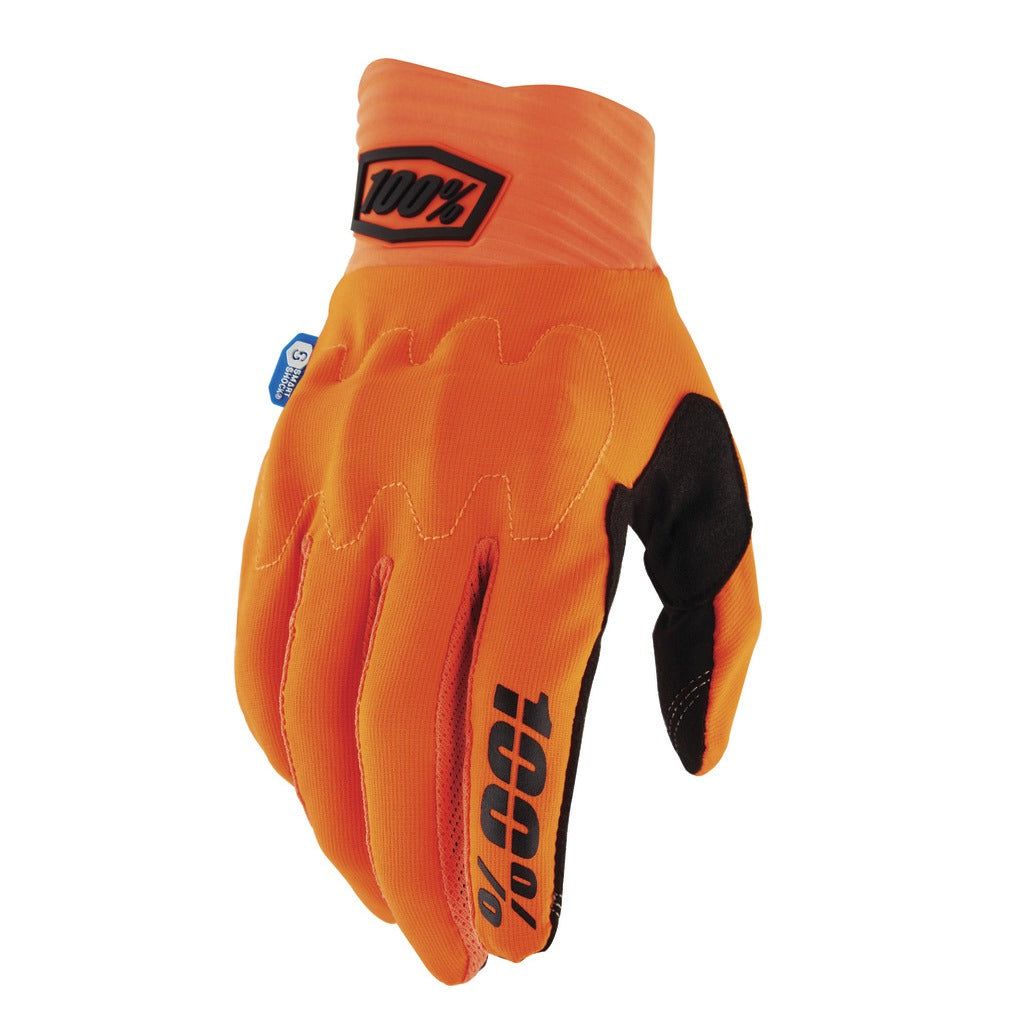 Rukavice 100% Cognito Smart Shock oranžová fluo