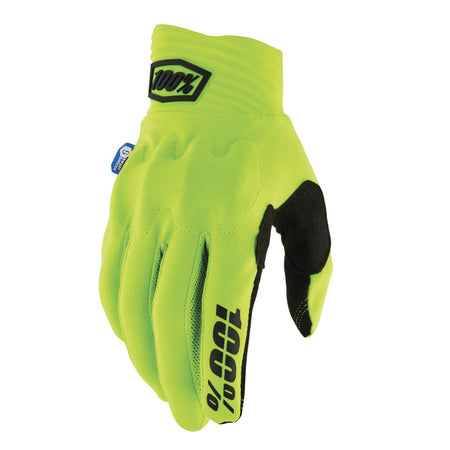 Rukavice 100% Cognito Smart Shock žlutá fluo