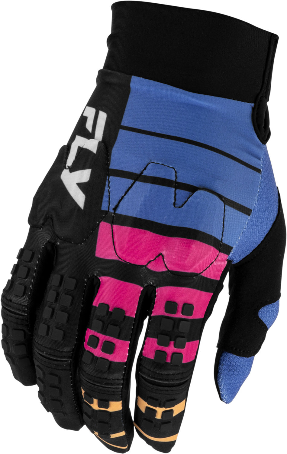 Rukavice Fly Racing EVO DST Bolt černá/modrá