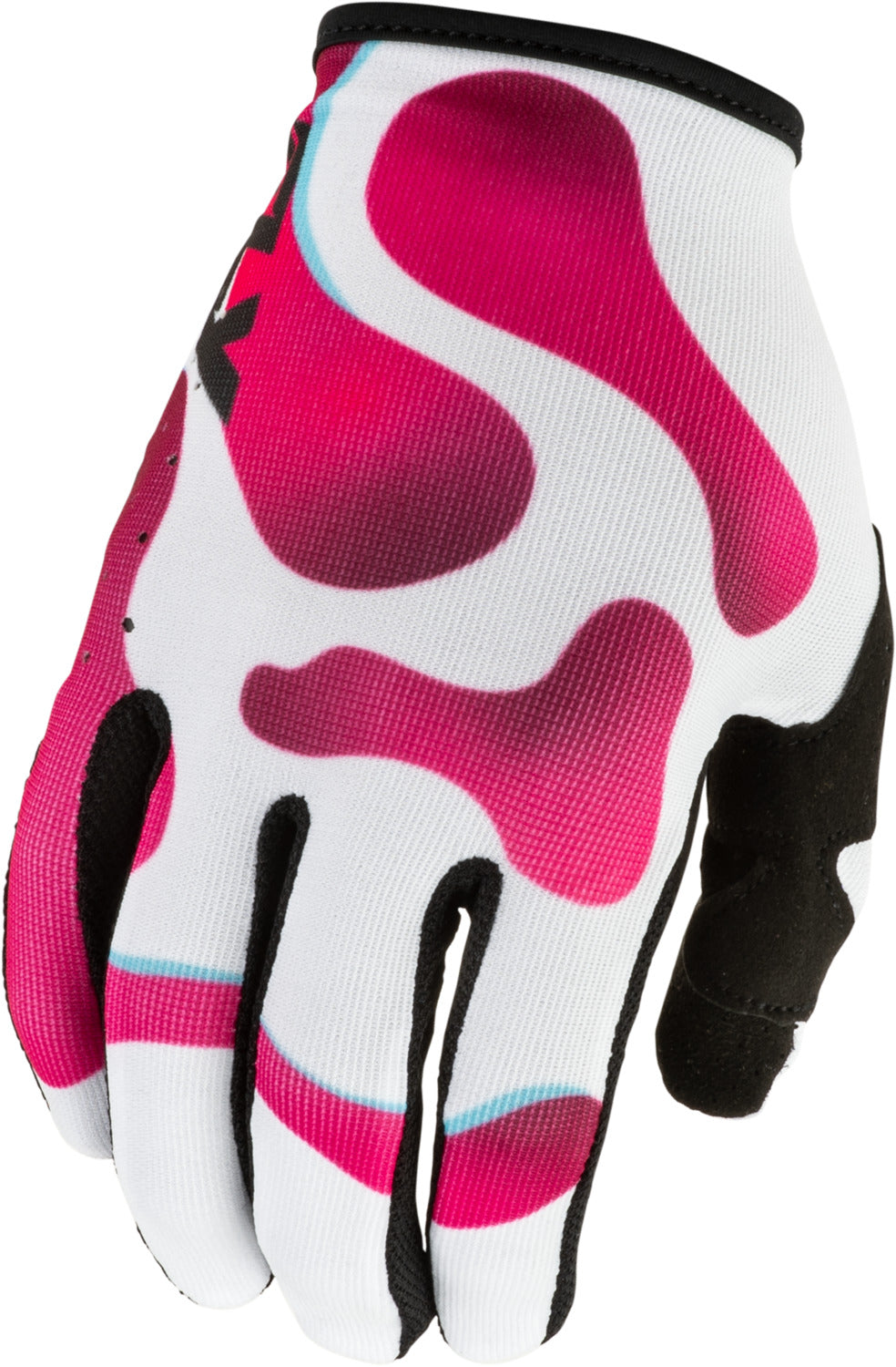 Rukavice Fly Racing Lite Vibe bílá/růžová/modrá