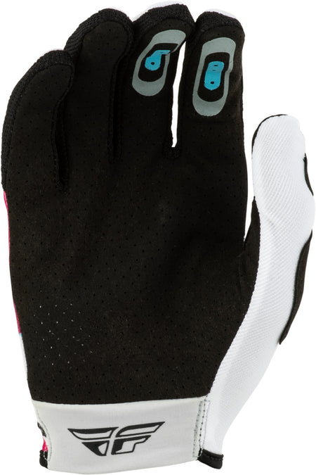 Rukavice Fly Racing Lite Vibe bílá/růžová/modrá