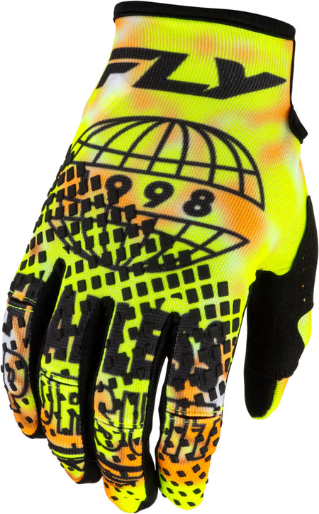 Rukavice Fly Racing Kinetic Bluer bílá/hi-vis/oranžová
