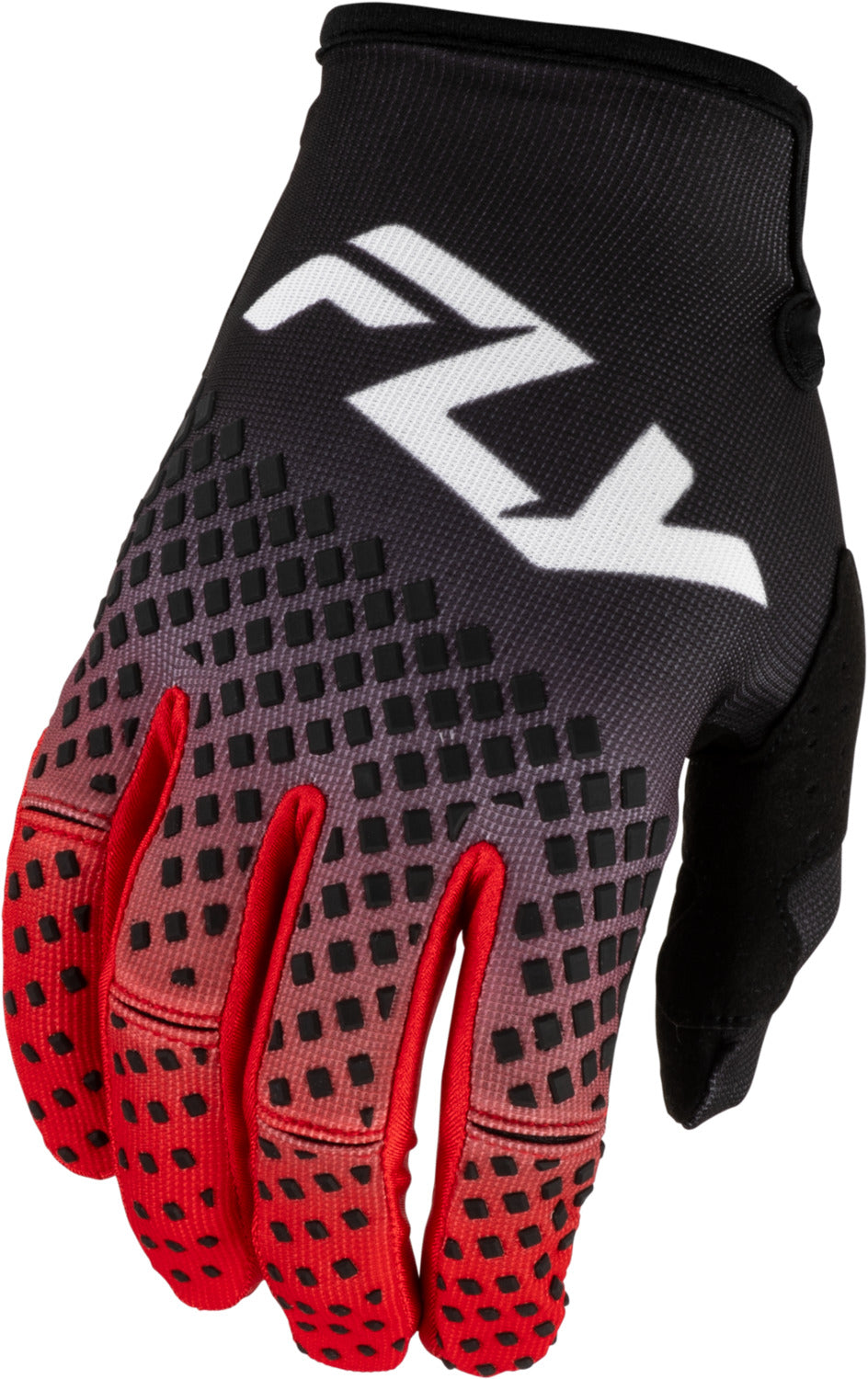 Rukavice Fly Racing Kinetic Fade černá/červená/bílá