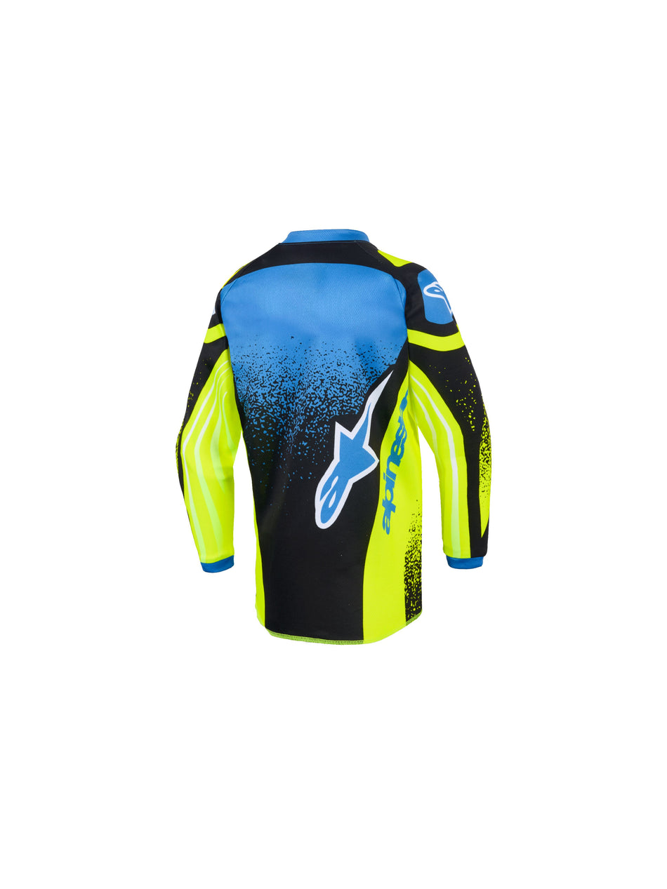 Dětská dres Alpinestars Racer Nomur Kids tmavě modrá/žlutá fluo/černá