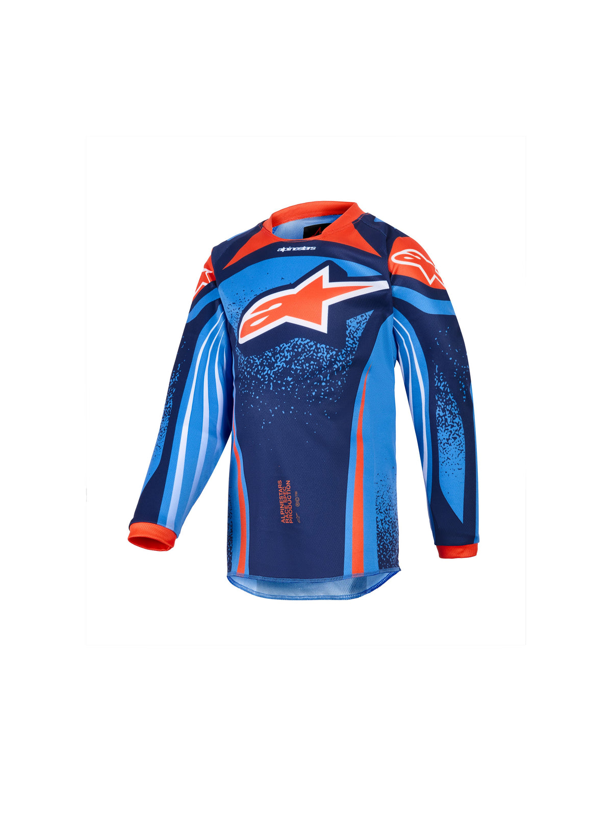Dětská dres Alpinestars Racer Nomur Kids tmavě modrá/oranžová/černá