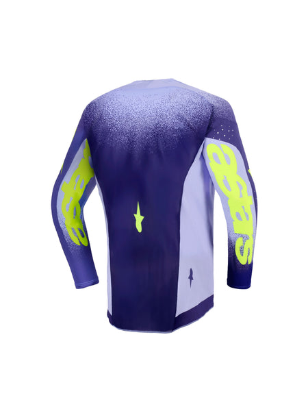 Dětská dres Alpinestars Supertech Scenz Youth fialová/žlutá fluo