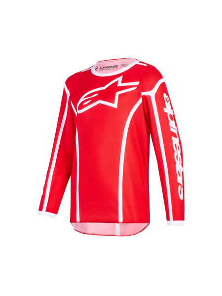 Dětská dres Alpinestars Fluid Apex Youth červená/bílá
