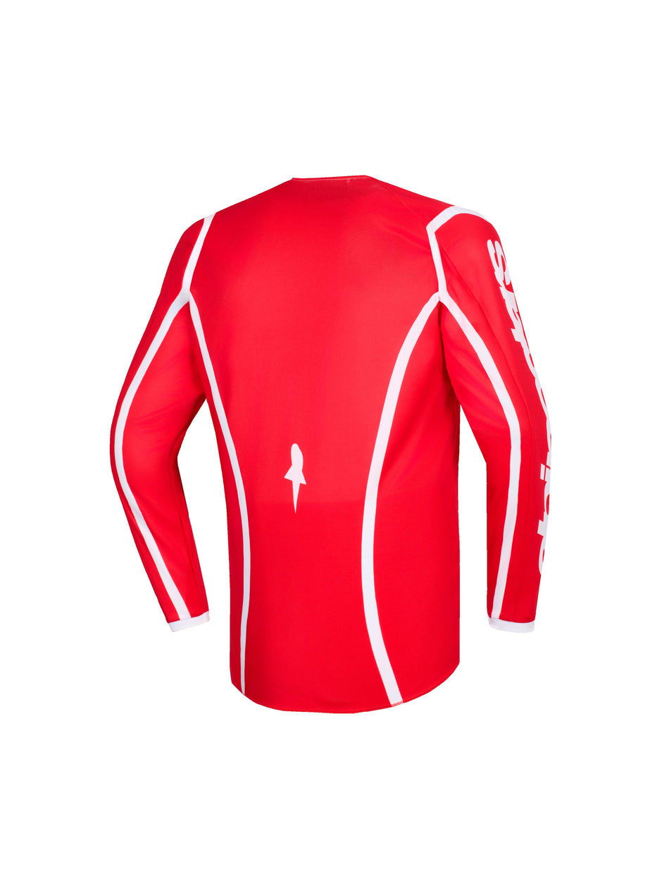 Dětská dres Alpinestars Fluid Apex Youth červená/bílá
