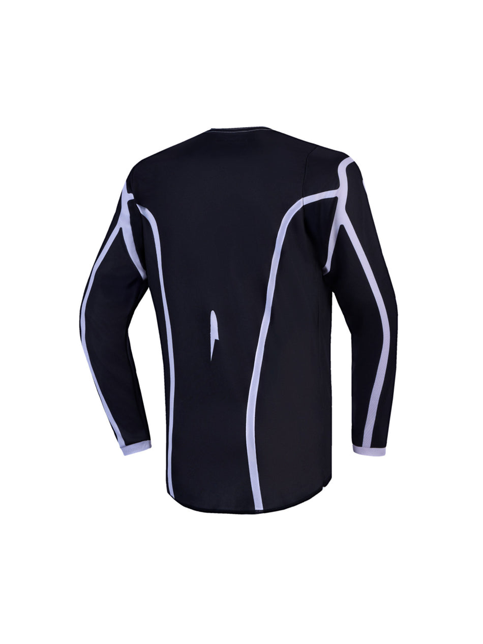 Dětská dres Alpinestars Fluid Apex V2 Youth černá/stříbrná