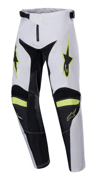 Dětské kalhoty Alpinestars Racer Lucent bílá/černá/žlutá fluo