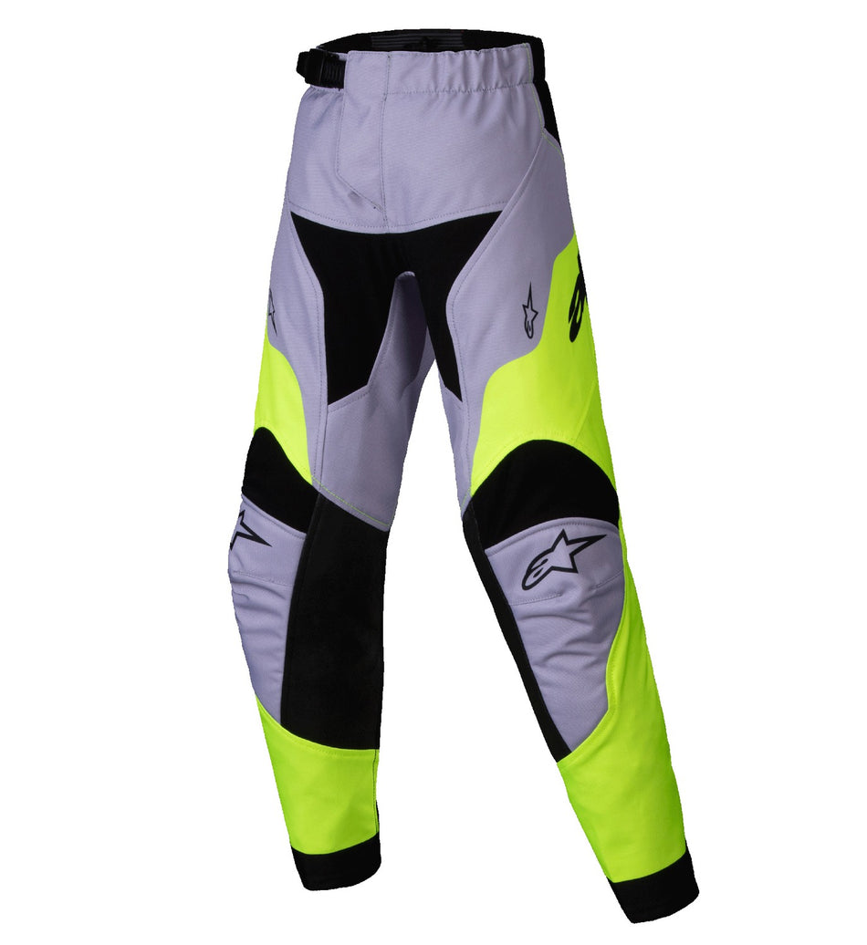 Dětské kalhoty Alpinestars Racer Veil Kids šedá/žlutá fluo