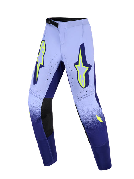 Dětské kalhoty Alpinestars Supertech Scenz Youth fialová/žlutá fluo
