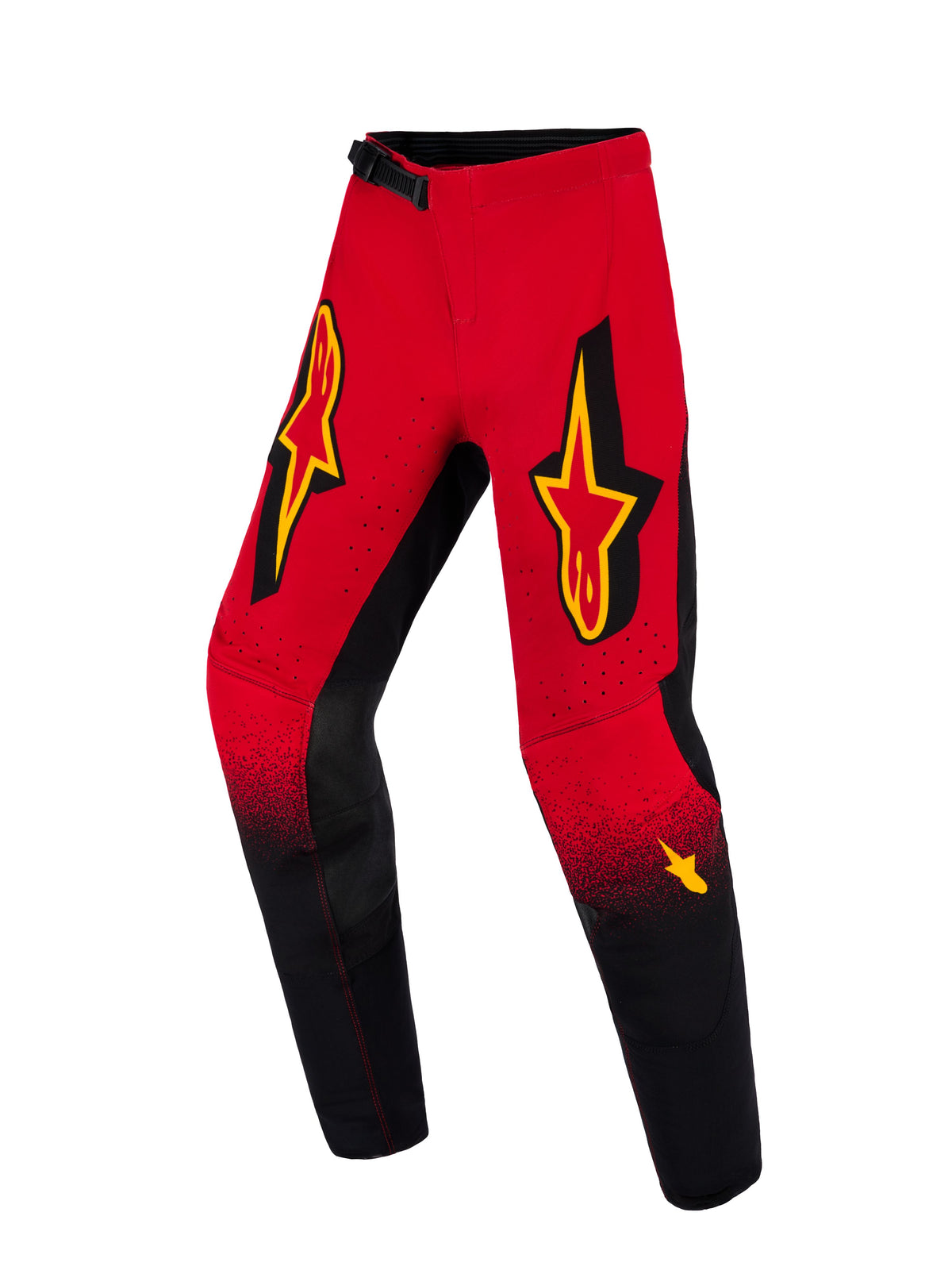 Dětské kalhoty Alpinestars Supertech Scenz Youth červená/černá/žlutá