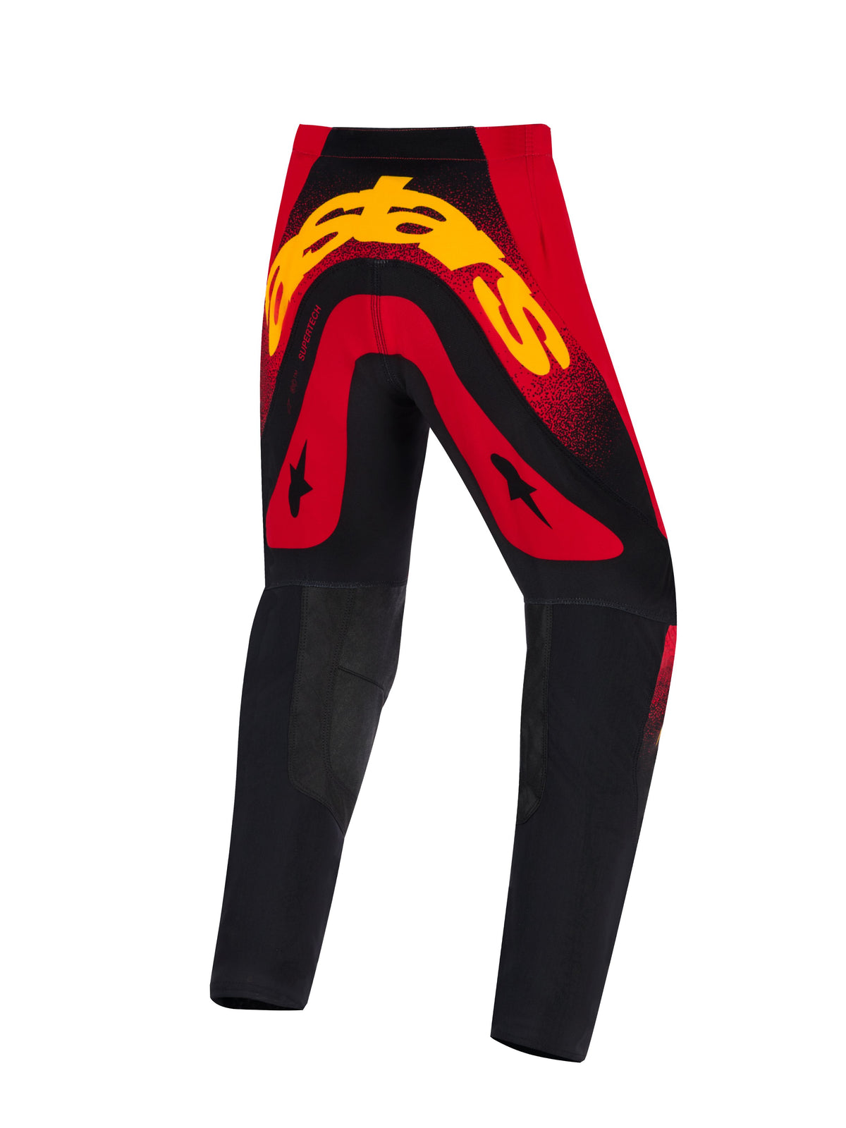 Dětské kalhoty Alpinestars Supertech Scenz Youth červená/černá/žlutá
