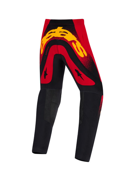 Dětské kalhoty Alpinestars Supertech Scenz Youth červená/černá/žlutá